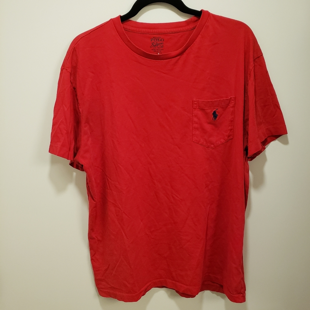 Polo Raulph Lauren Red Shirt Chest Pocket